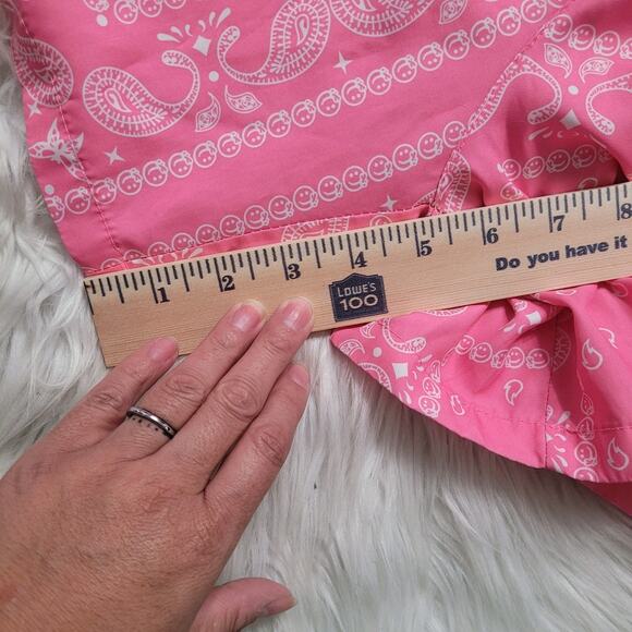 Mens Medium Pink Bandana Paisley Shorts Workout Boxing Running Streetwear - Picture 5 of 6